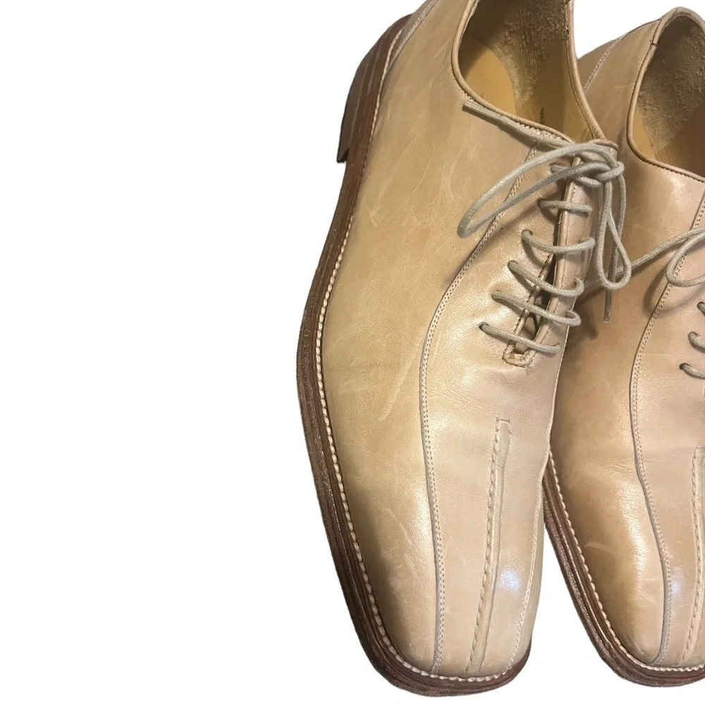 Mezlan‎ Arpino Mens Leather Lace Up Shoes Made in Spain Sz 9 M